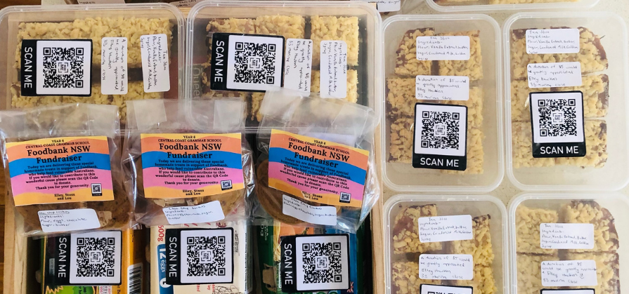 CCGS students use QR Codes to encourage FoodBank donations